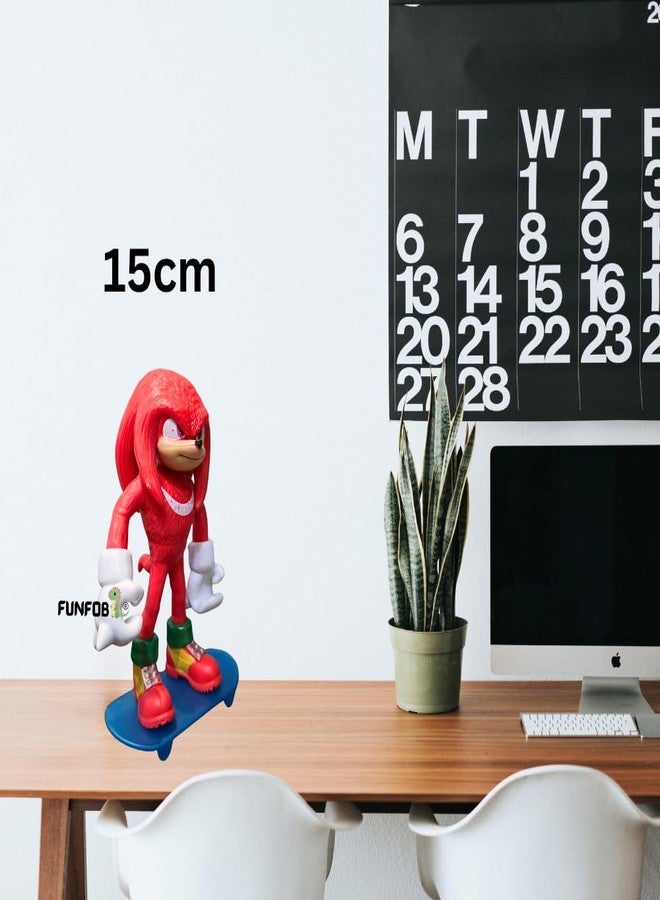 FUNFOB Cartoon Action Figure Height -15cm Collectible for Fans PVC Multicolour | So-nicc - Red Figure - Image 4